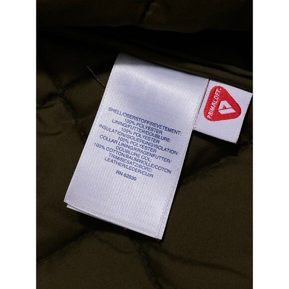 Lands’ End Quilted Puffer Vest – Men’s XL Blue Full Zip with Corduroy Collar - Picture 9 of 11